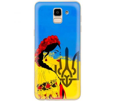 Чохол для Samsung Galaxy J6 2018 (J600) MixCase патріотичні українка у вишиванці