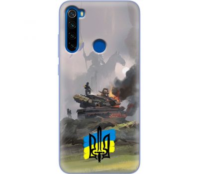 Чохол для Xiaomi Redmi Note 8T MixCase патріотичні танк у вогні