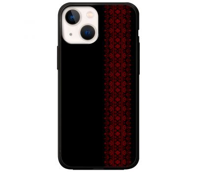 Чохол для iPhone 14 MixCase патріотичні червоний колір вишиванки