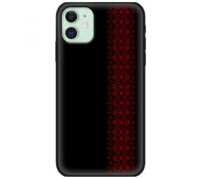 Чохол для iPhone 11 MixCase патріотичні червоний колір вишиванки