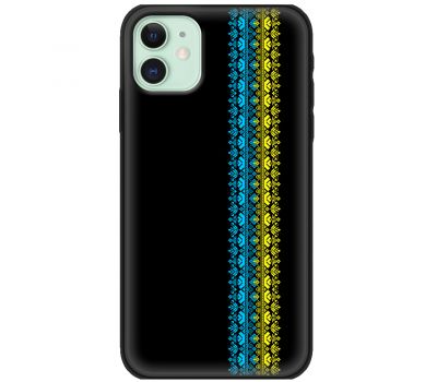 Чохол для iPhone 11 MixCase патріотичні синє-жовтий колір вишиванки