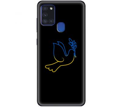 Чохол для Samsung Galaxy A21S (A217) MixCase патріотичні синє-жовтий голуб