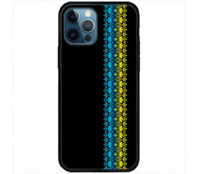 Чохол для iPhone 14 Pro MixCase патріотичні синє-жовтий колір вишиванки