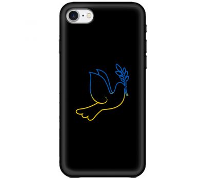 Чохол для iPhone 7/8 MixCase патріотичні синє-жовтий голуб