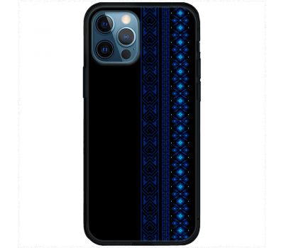 Чохол для iPhone 14 Pro Max MixCase синій колір вишиванки