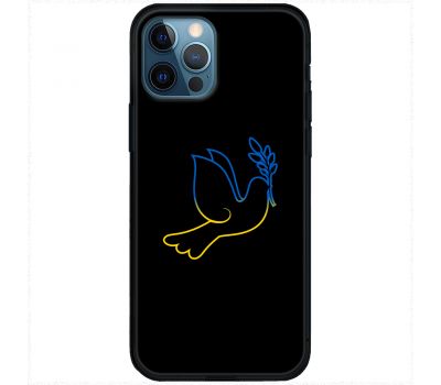 Чохол для iPhone 14 Pro Max MixCase патріотичні блакитно-жовтий голуб
