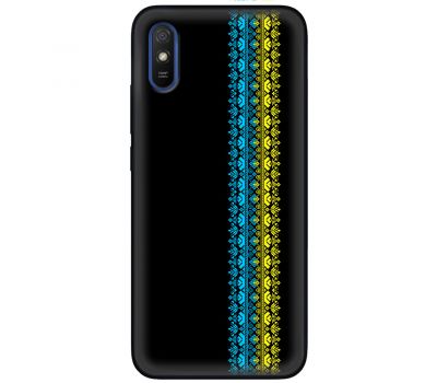 Чохол для Xiaomi Redmi 9A MixCase патріотичні синє-жовтий колір вишиванки