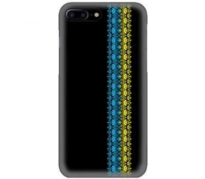 Чохол для iPhone 7 Plus / 8 Plus MixCase патріотичні синє-жовтий колір вишиванки