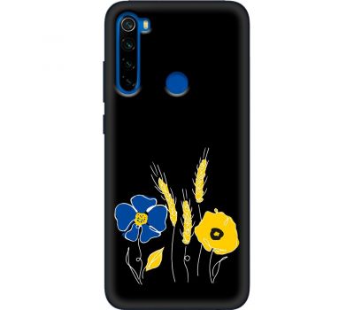 Чохол для Xiaomi Redmi Note 8T MixCase патріотичні квіти україни