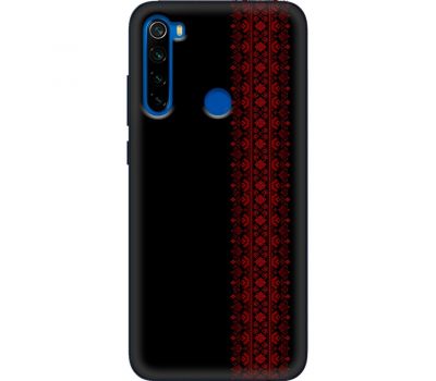 Чохол для Xiaomi Redmi Note 8T MixCase патріотичні червоний колір вишиванки