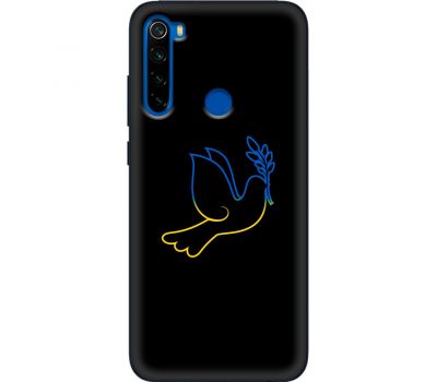 Чохол для Xiaomi Redmi Note 8T MixCase патріотичні блакитно-жовтий голуб