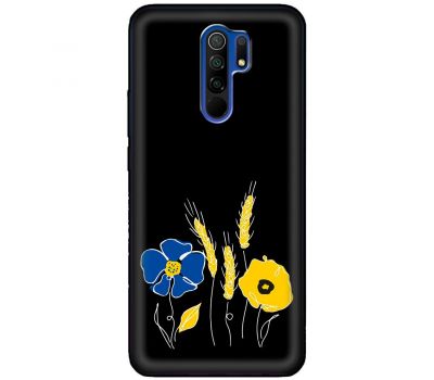 Чохол для Xiaomi Redmi 9 MixCase патріотичні квіти україни