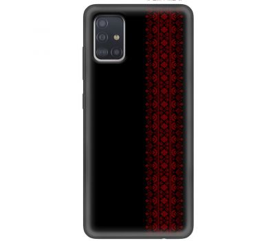 Чохол для Samsung Galaxy A51 (A515) / M40s MixCase патріотичні червоний колір вишиван