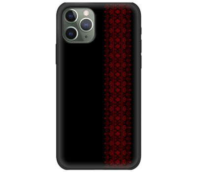 Чохол для iPhone 11 Pro Max MixCase патріотичні червоний колір вишиванки