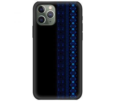 Чохол для iPhone 11 Pro Max MixCase синій колір вишиванки