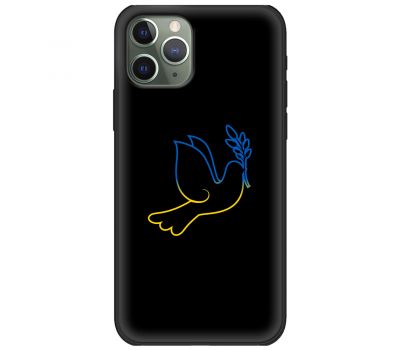 Чохол для iPhone 11 Pro Max MixCase патріотичні блакитно-жовтий голуб
