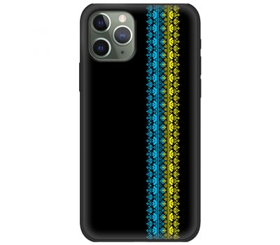 Чохол для iPhone 11 Pro Max MixCase патріотичні синє-жовтий колір вишиванки