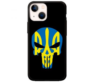 Чохол для iPhone 13 MixCase патріотичні жовто-блакитний череп