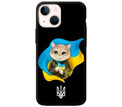 Чохол для iPhone 13 mini MixCase патріотичні котик зелені очі