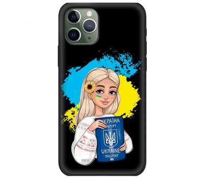 Чохол для iPhone 11 Pro Max MixCase патріотичні паспорт українки