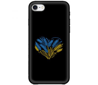 Чохол для iPhone 7 / 8 MixCase патріотичні синьо-жовта пшениця