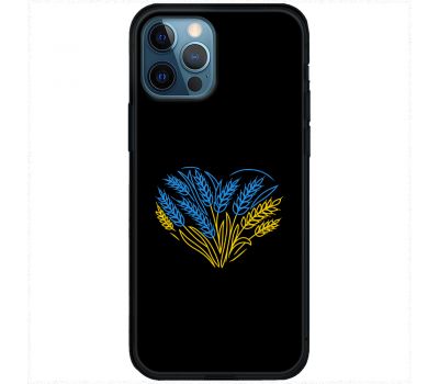 Чохол для iPhone 14 Pro Max MixCase патріотичні синьо-жовта пшениця