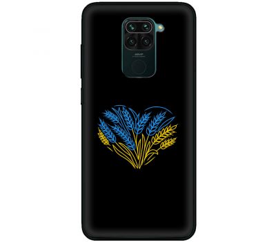 Чохол для Xiaomi Redmi Note 9 MixCase патріотичні синьо-жовта пшениця