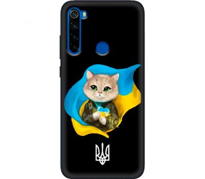 Чохол для Xiaomi Redmi Note 8T MixCase патріотичні котик зелені очі