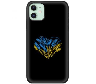 Чохол для iPhone 12 MixCase патріотичні синьо-жовта пшениця