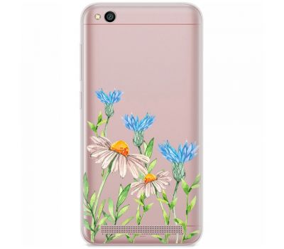 Чохол для Xiaomi Redmi 5A Mixcase квіти волошки та ромашки