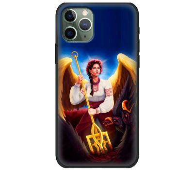 Чохол для iPhone 11 Pro MixCase патріотичні українка ангел з тризубо