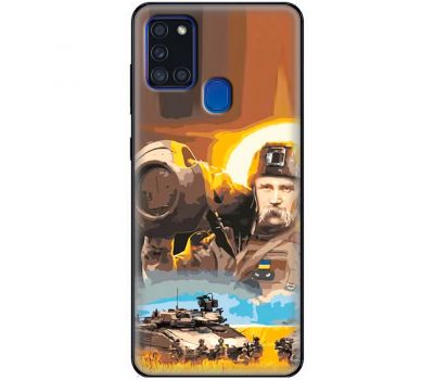 Чохол для Samsung Galaxy A21S (A217) MixCase патріотичні Шевченко з Javelin