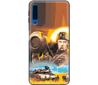 Чохол для Samsung Galaxy A7 2018 (A750) MixCase патріотичні Шевченко з Javelin