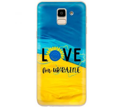 Чохол для Samsung Galaxy J6 2018 (J600) MixCase патріотичні love Ukraine