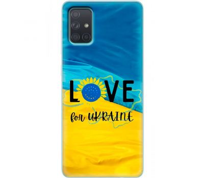 Чохол для Samsung Galaxy A71 (A715) MixCase патріотичні love Ukraine