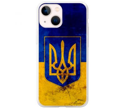 Чохол для iPhone 13 MixCase патріотичні Герб на тлі Прапора