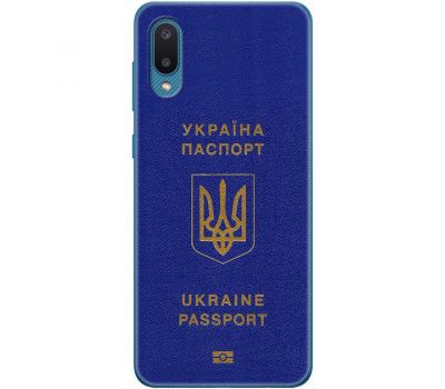 Чохол для Samsung Galaxy A02 (A022) MixCase патріотичні Україна паспорт