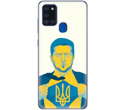 Чохол для Samsung Galaxy A21S (A217) MixCase патріотичні Наша людина