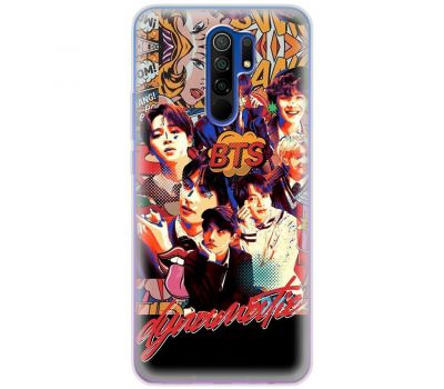 Чохол для Xiaomi Redmi 9 MixCase BTS комікс