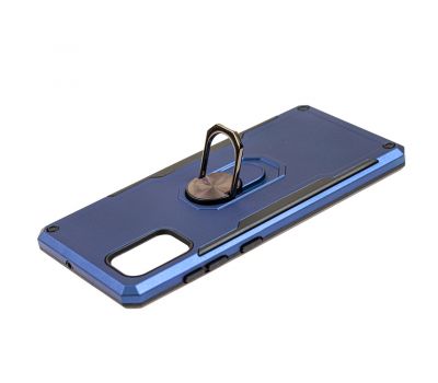 Чохол для Samsung Galaxy A71 (A715) Honor Hard Defence з кільцем темно-синій 2958506