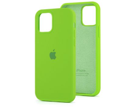 Чохол для iPhone 12/12 Pro Square Full silicone зелений / green