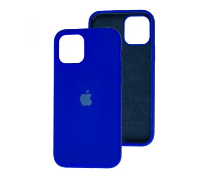 Чохол для iPhone 12/12 Pro Square Full silicone синій / shiny blue