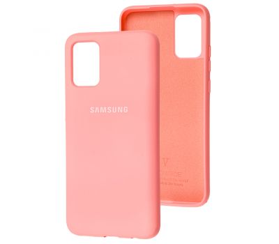 Чохол для Samsung Galaxy A02s (A025) Silicone Full рожевий / light pink