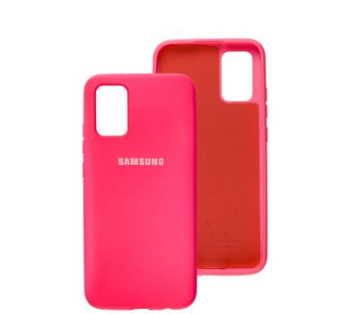 Чохол для Samsung Galaxy A02s (A025) Silicone Full рожевий / barbie pink