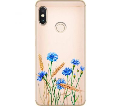 Чохол для Xiaomi Redmi Note 5 / 5 Pro Mixcase квіти волошки в пшениці