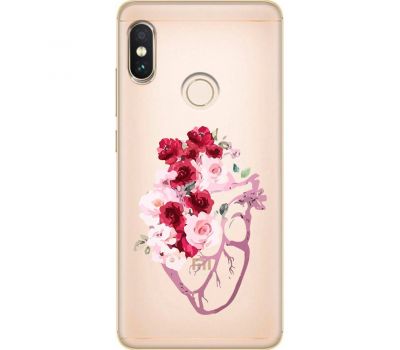 Чохол для Xiaomi Redmi Note 5 / 5 Pro Mixcase квіти серце поросло квітами