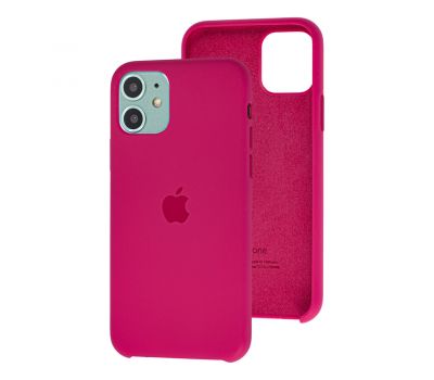 Чохол Silicone для iPhone 11 Premium case pomegranate