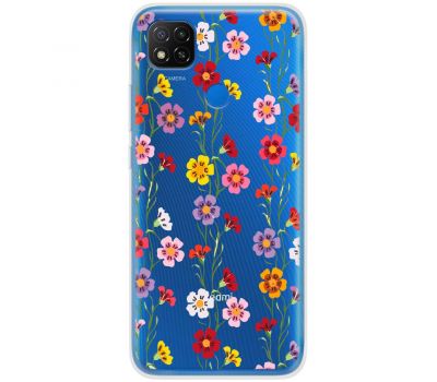 Чохол для Xiaomi Redmi 9C Mixcase квіти патерн квіткових ліан