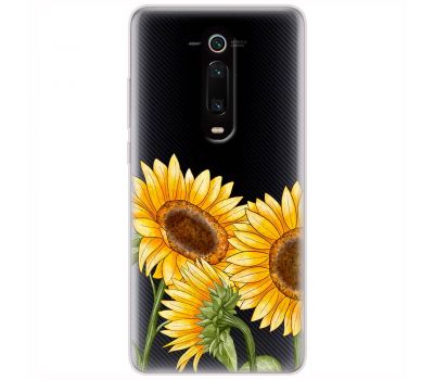 Чохол для Xiaomi Mi 9T / Redmi K20 Mixcase квіти три соняшники