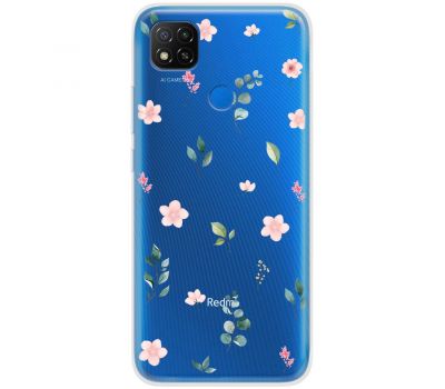 Чохол для Xiaomi Redmi 9C Mixcase квіти патерн квіти гілки евкаліпт